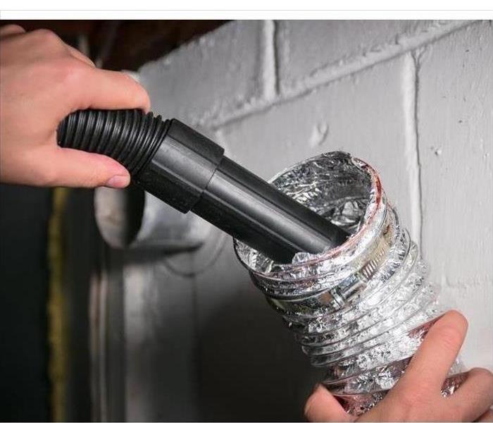 Cleaning of the vacuum and flexible vent hose of the aluminum dryer, to remove the line and avoid fire hazards.
